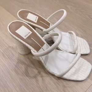 Dolce Vita, White/cream chunky high heels women’s size 8. Great condition.